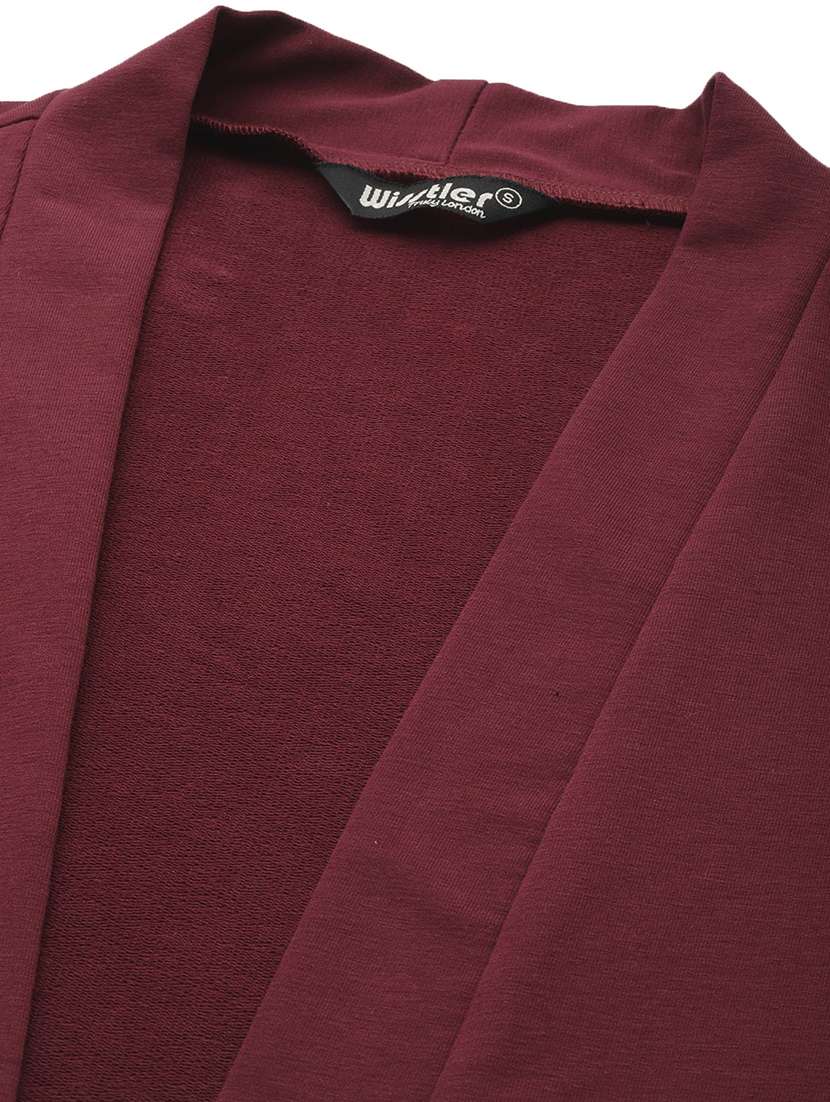 brown solid regular shrug - 19286758 -  Standard Image - 4