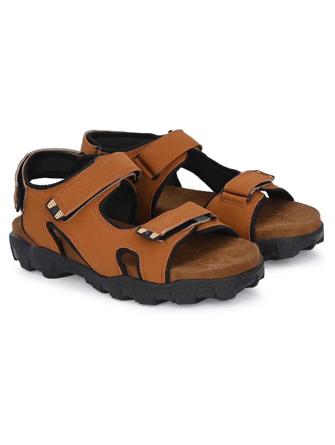 tan solid sandal - 19287264 - Standard Image - 1