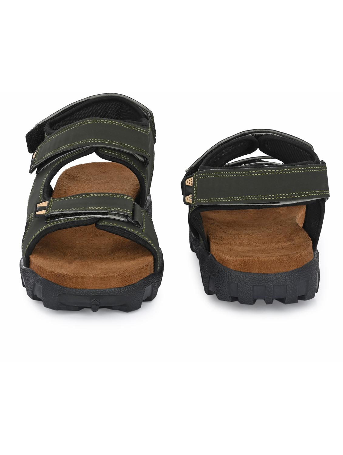 green solid sandal - 19287265 - Standard Image - 4