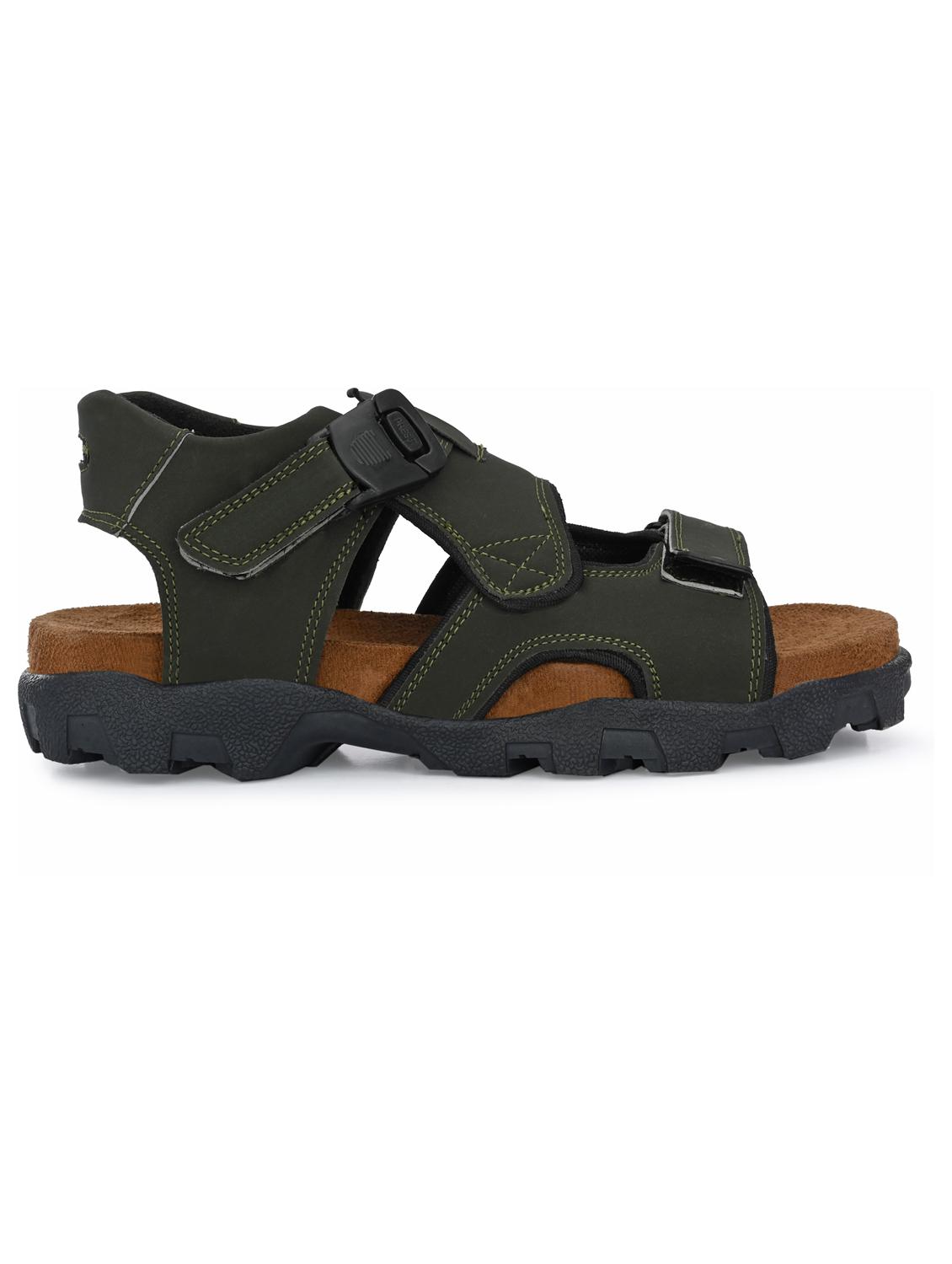 green solid sandal - 19287267 - Standard Image - 4