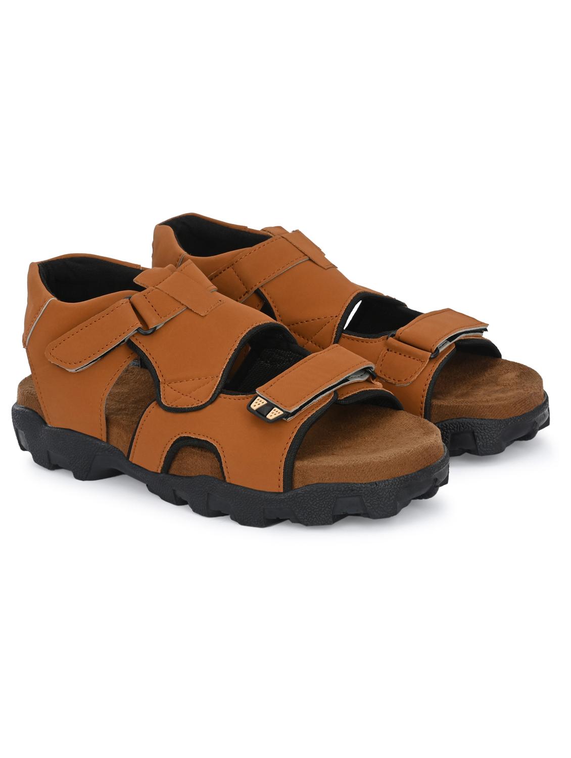 tan solid sandal - 19287268 - Standard Image - 1
