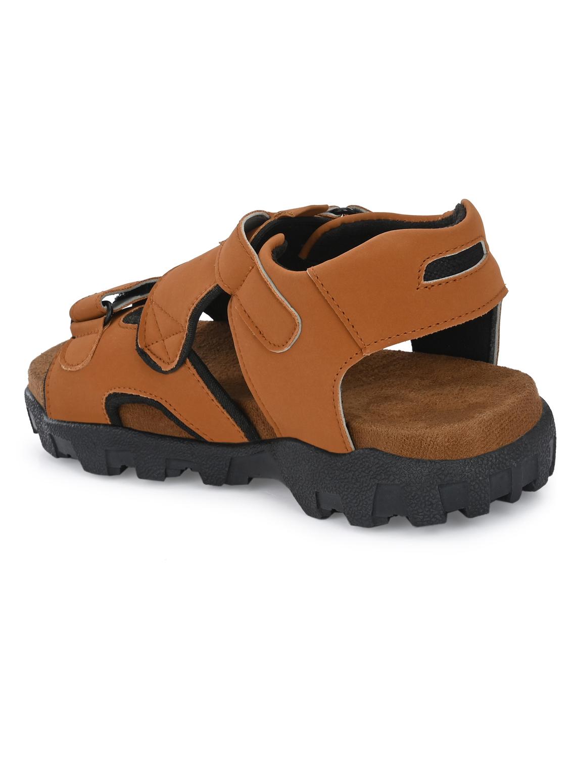tan solid sandal - 19287268 - Standard Image - 4