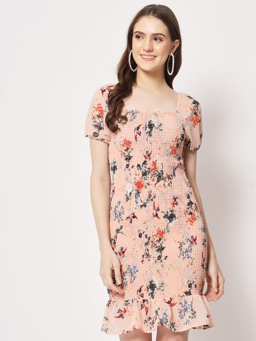 women's tiered dress floral dress - 19287394 -  Standard Image - 0