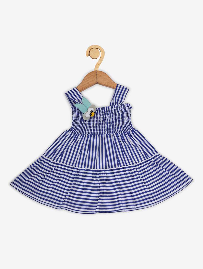 girls shoulder strap sleeveless frock