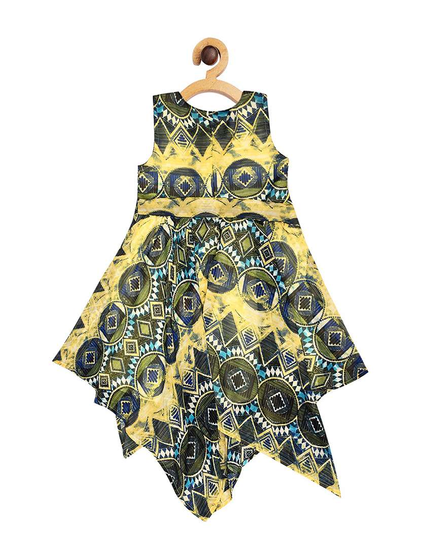 girls round neck sleeveless frock - 19293370 - Standard Image - 1