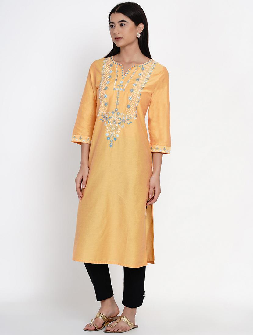 women's straight kurta - 19293535 -  Standard Image - 1