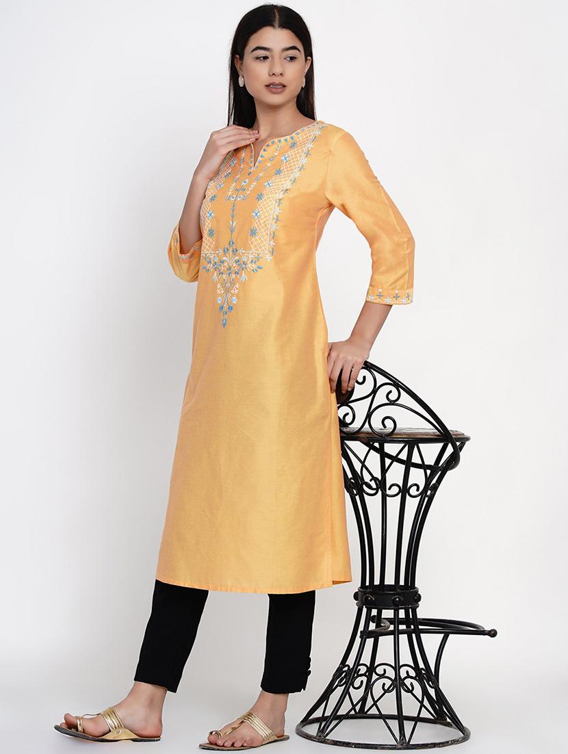 women's straight kurta - 19293535 - Standard Image - 4