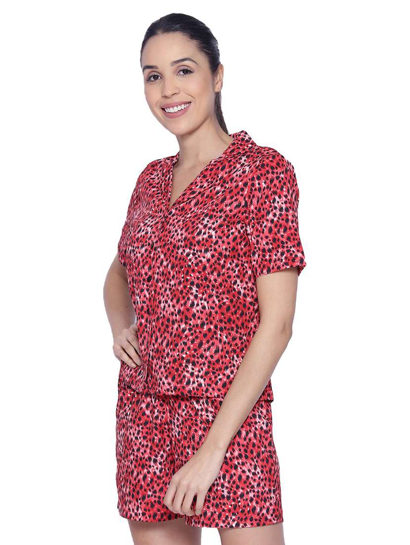 printed shorts nightwear set - 19293965 -  Standard Image - 1