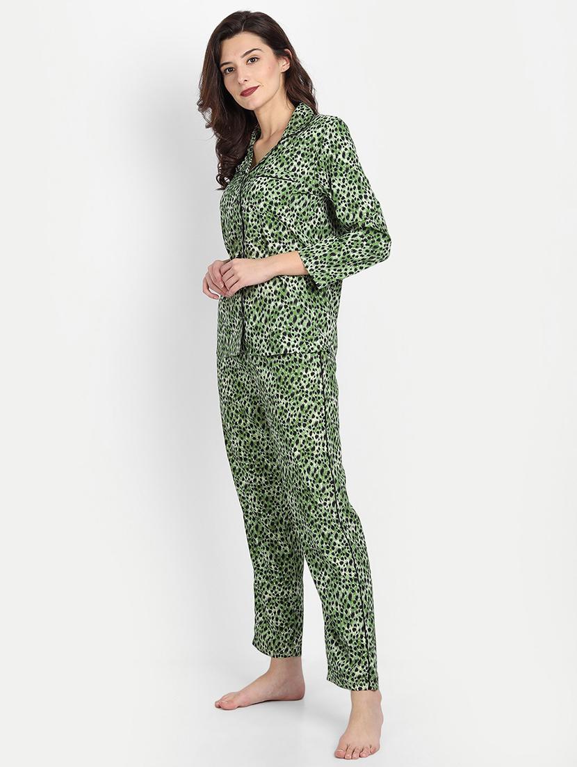 women printed night suit set - 19294004 -  Standard Image - 1