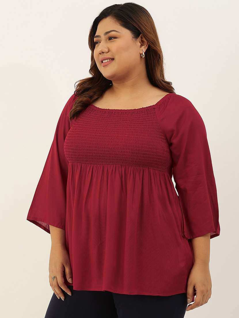 women's peplum round neck top - 19294417 -  Standard Image - 1