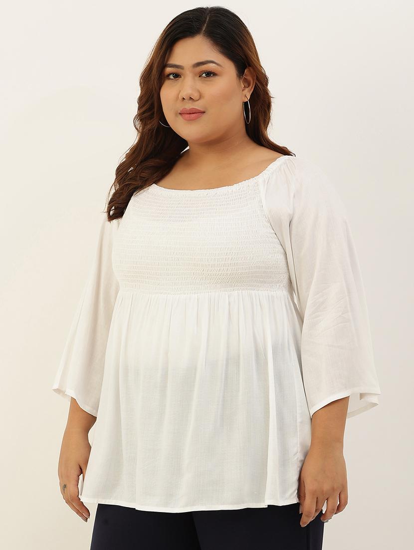 women's peplum boat neck top - 19294420 - Standard Image - 1