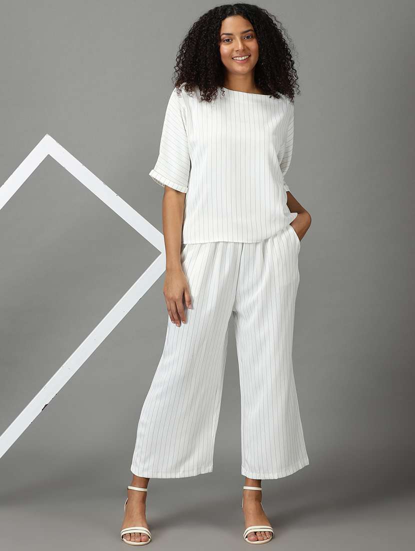 stripes top and trouser set - 19294546 -  Standard Image - 4
