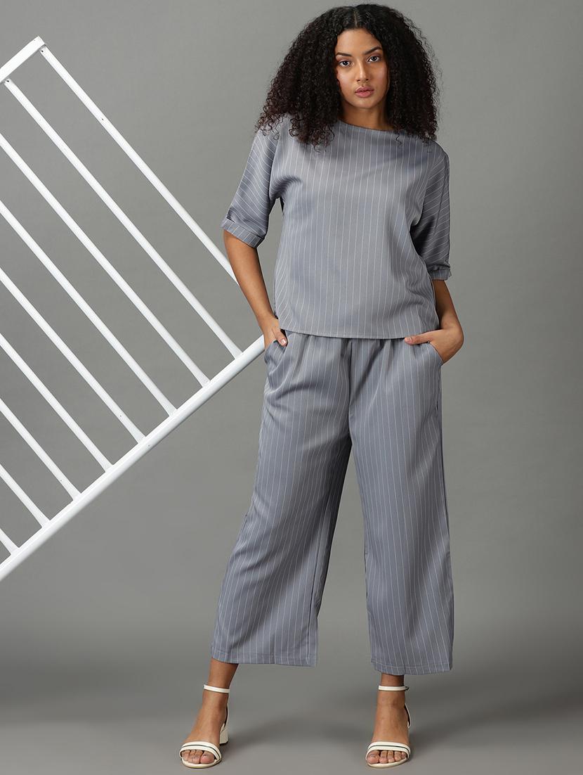 stripes top and trouser set - 19294547 - Standard Image - 4