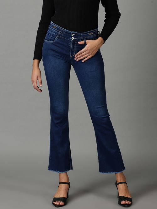 women's plain bootcut jeans - 19294588 - Standard Image - 0