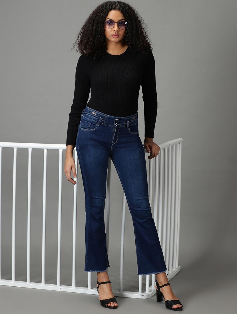 women's plain bootcut jeans - 19294588 - Standard Image - 4