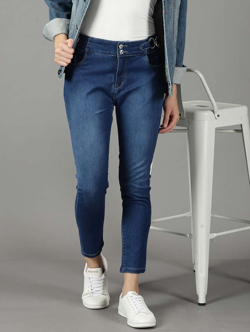 women's plain slim fit jeans - 19294605 -  Standard Image - 1