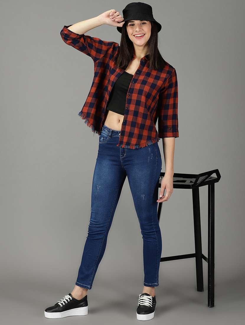 women's distress slim fit jeans - 19294609 -  Standard Image - 4