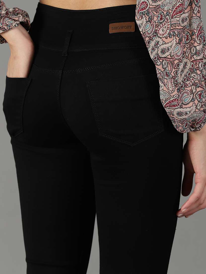 women's plain slim fit jeans - 19294614 -  Standard Image - 6