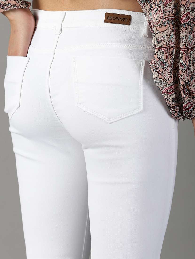 women's plain slim fit jeans - 19294623 -  Standard Image - 6