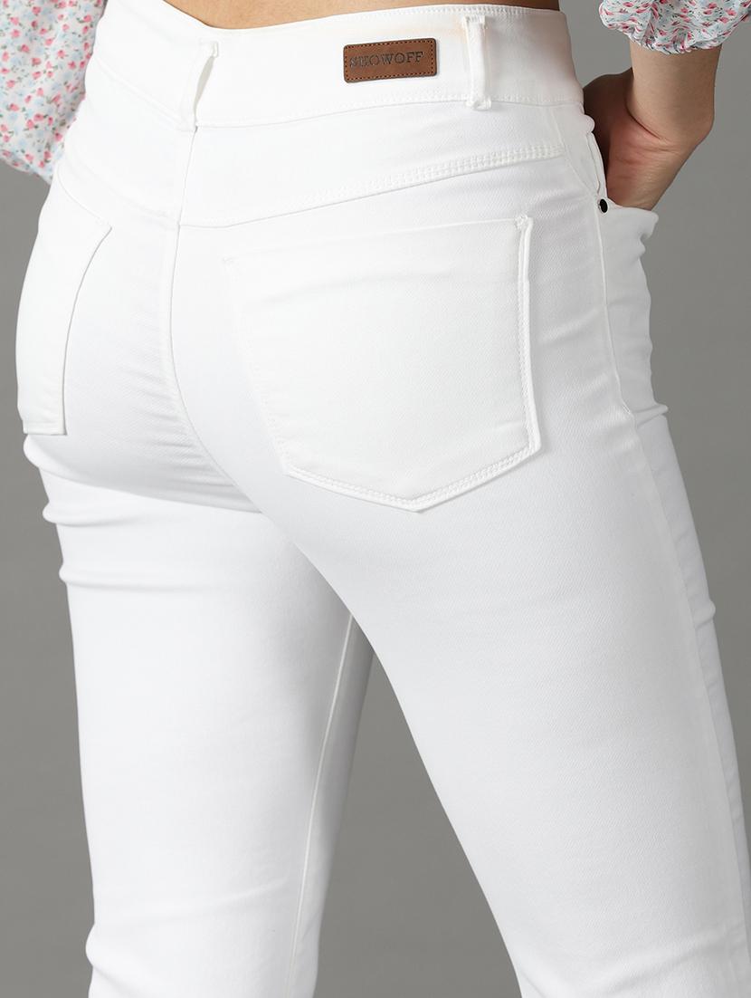 women's plain slim fit jeans - 19294643 - Standard Image - 6