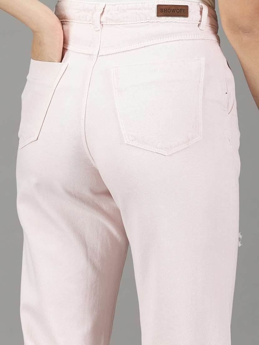women's distress mom fit jeans - 19294669 -  Standard Image - 6