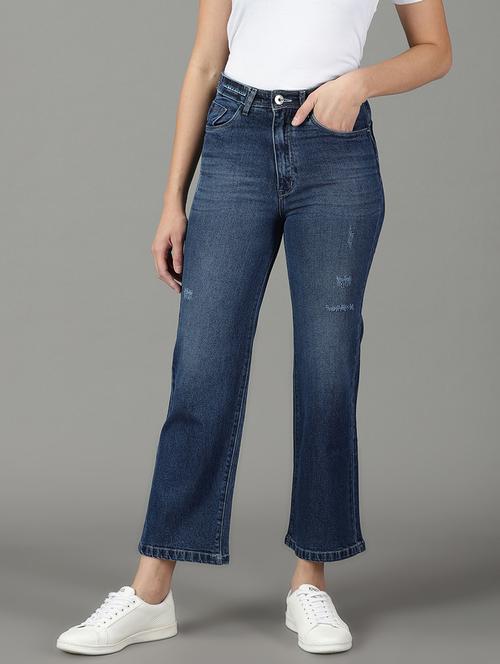women's distress bootcut jeans - 19294672 - Standard Image - 0