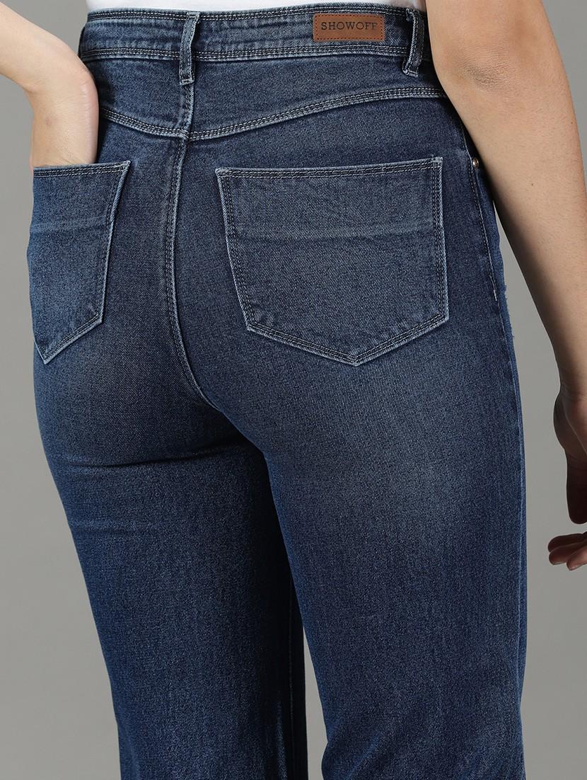 women's distress bootcut jeans - 19294672 - Standard Image - 6