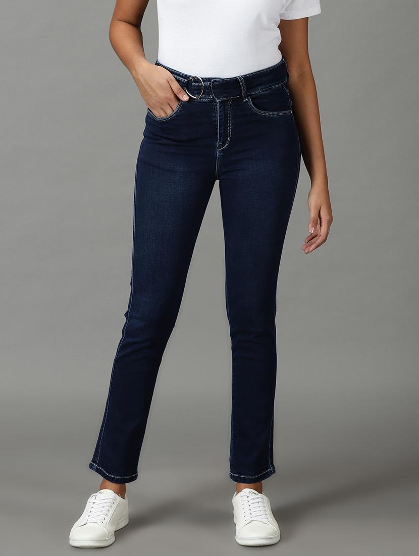 women's plain slim fit jeans - 19294696 - Zoom Image - 0