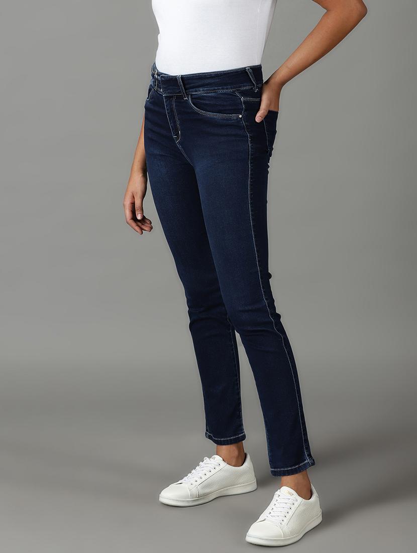 women's plain slim fit jeans - 19294696 - Standard Image - 1