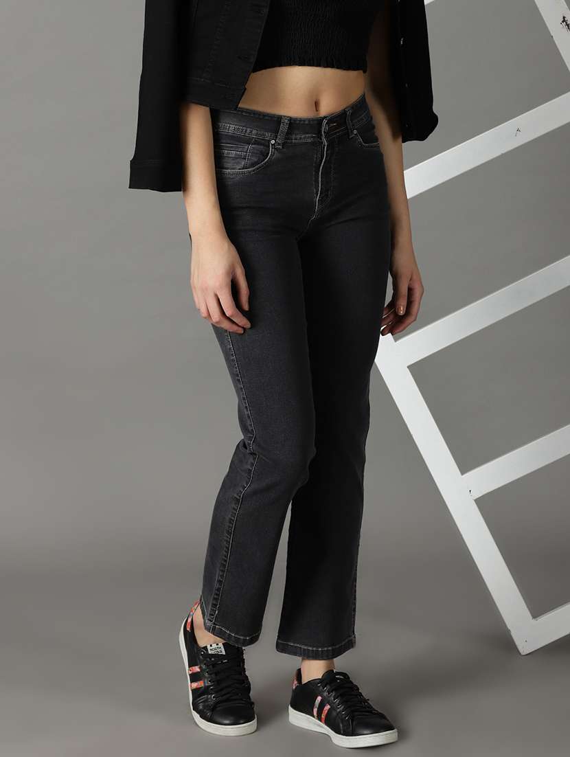 women's plain bootcut jeans - 19294729 -  Standard Image - 1