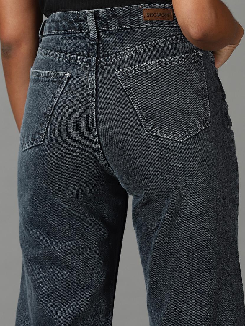 women's plain straight fit jeans - 19294756 - Standard Image - 6