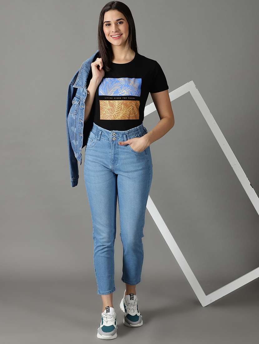 women plain slim fit jeans - 19294762 - Standard Image - 4