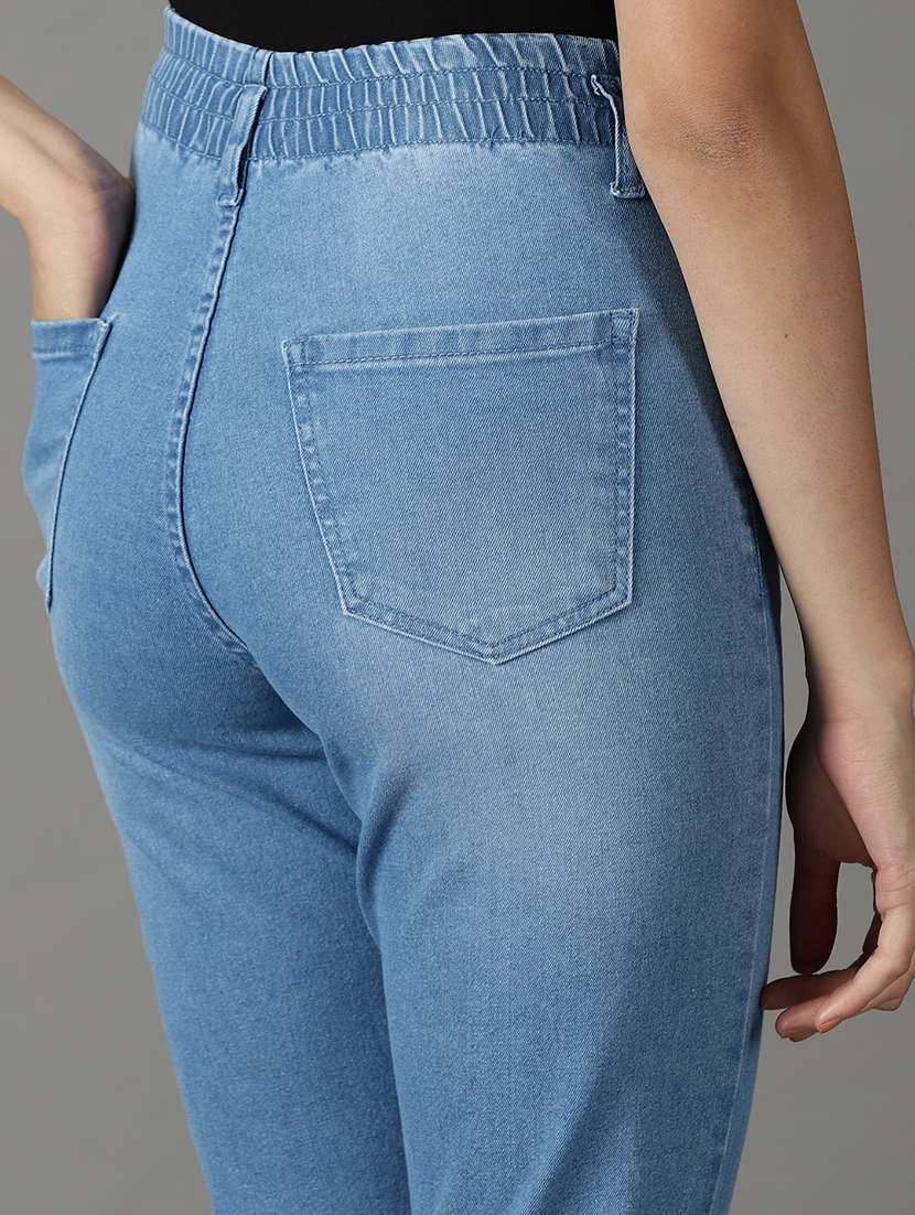 women plain slim fit jeans - 19294762 - Standard Image - 6