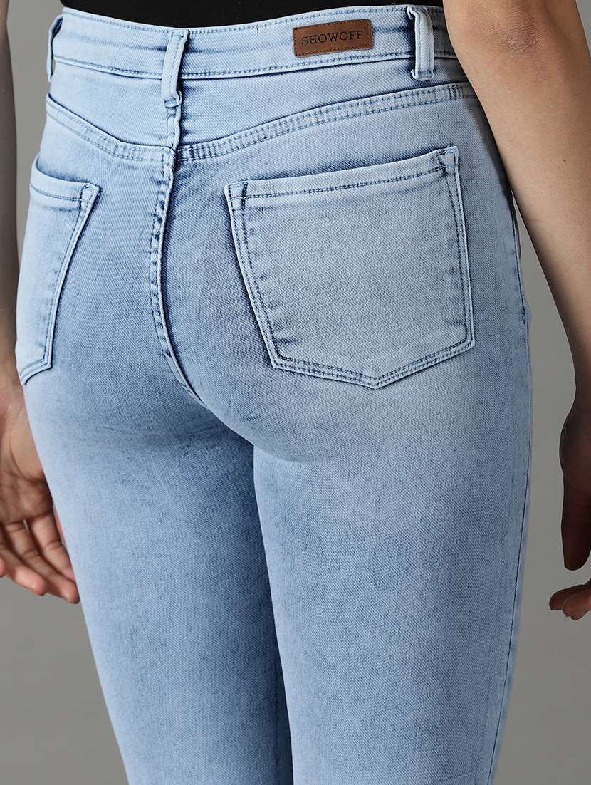 women's plain skinny fit jeans - 19294784 -  Standard Image - 6