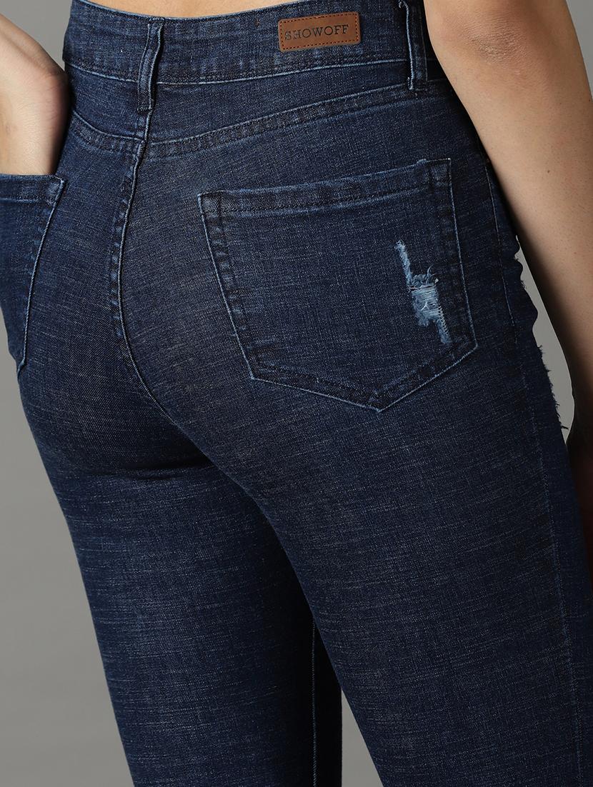 women's distress bootcut jeans - 19294800 - Standard Image - 6