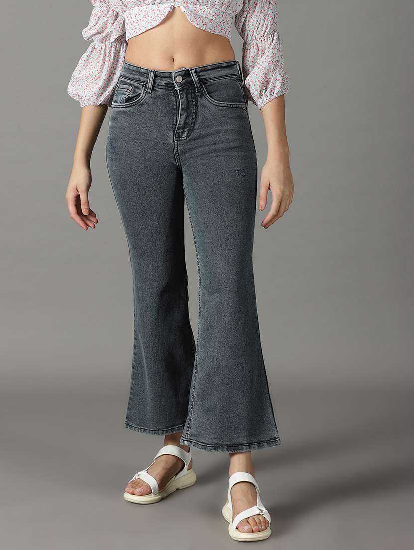 women's plain bootcut jeans - 19294808 -  Zoom Image - 0