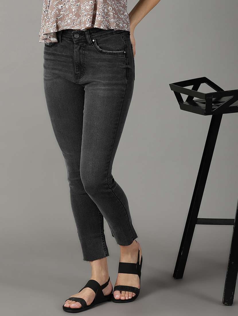 women's plain slim fit jeans - 19294810 -  Standard Image - 1