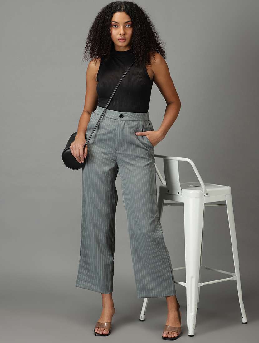 green striped trouser - 19295309 -  Standard Image - 4