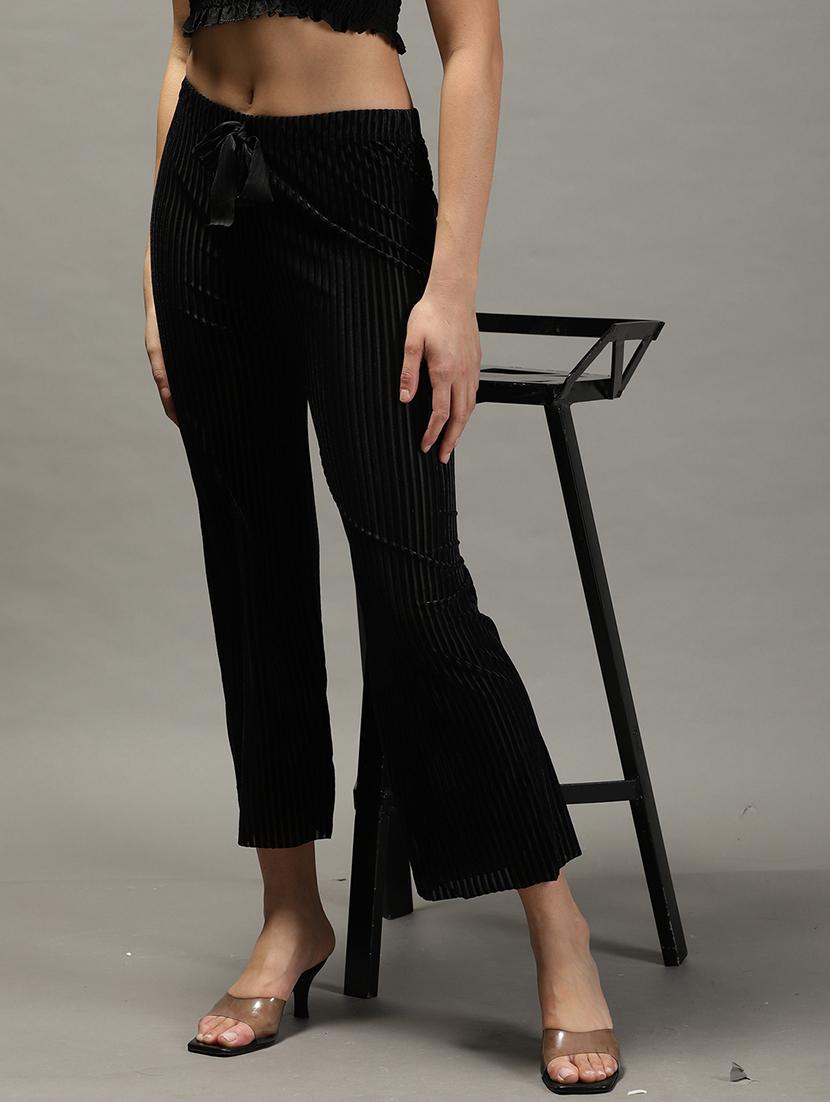 black solid trouser - 19295323 - Standard Image - 1