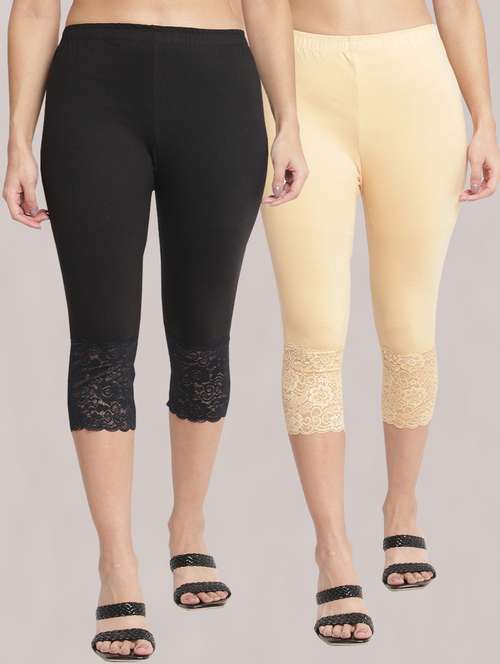 pack of 2 solid leggings capri - 19295526 - Standard Image - 0