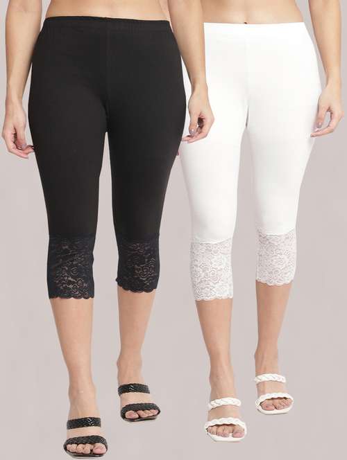 pack of 2 solid leggings capri - 19295530 -  Standard Image - 0