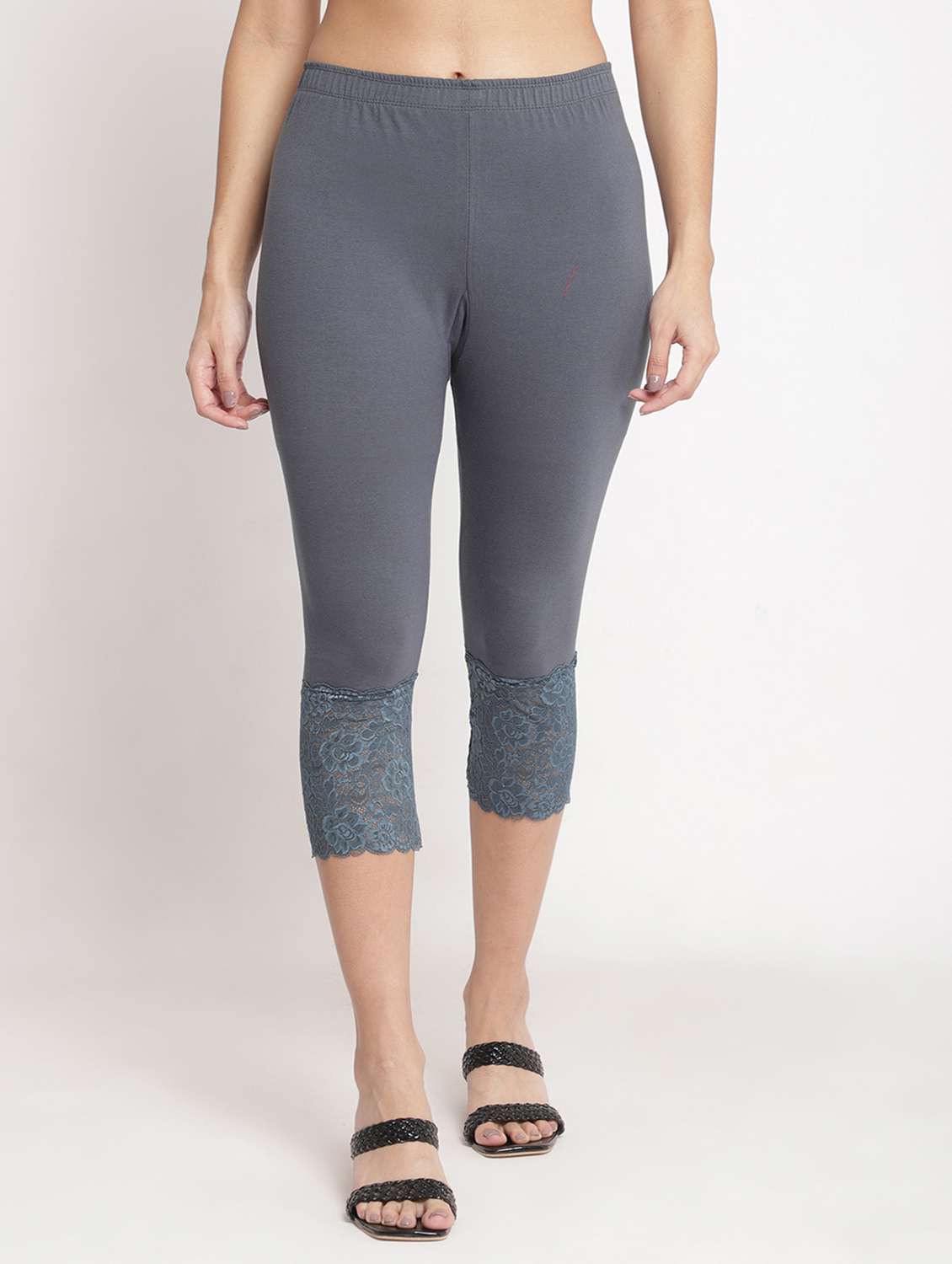 pack of 2 solid leggings capri - 19295539 -  Standard Image - 1