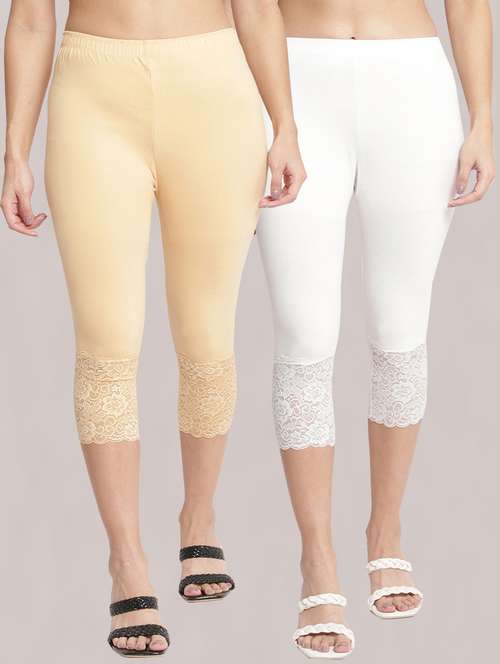 pack of 2 solid leggings capri - 19295560 -  Standard Image - 0