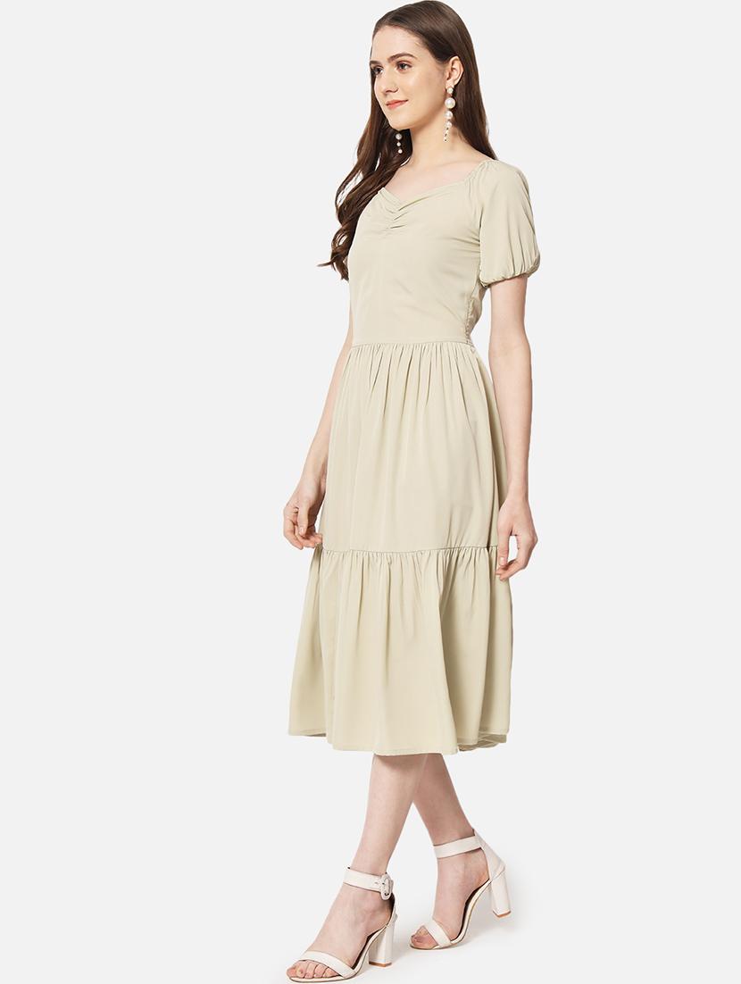 women's solid tiered dress  - 19296306 -  Standard Image - 1