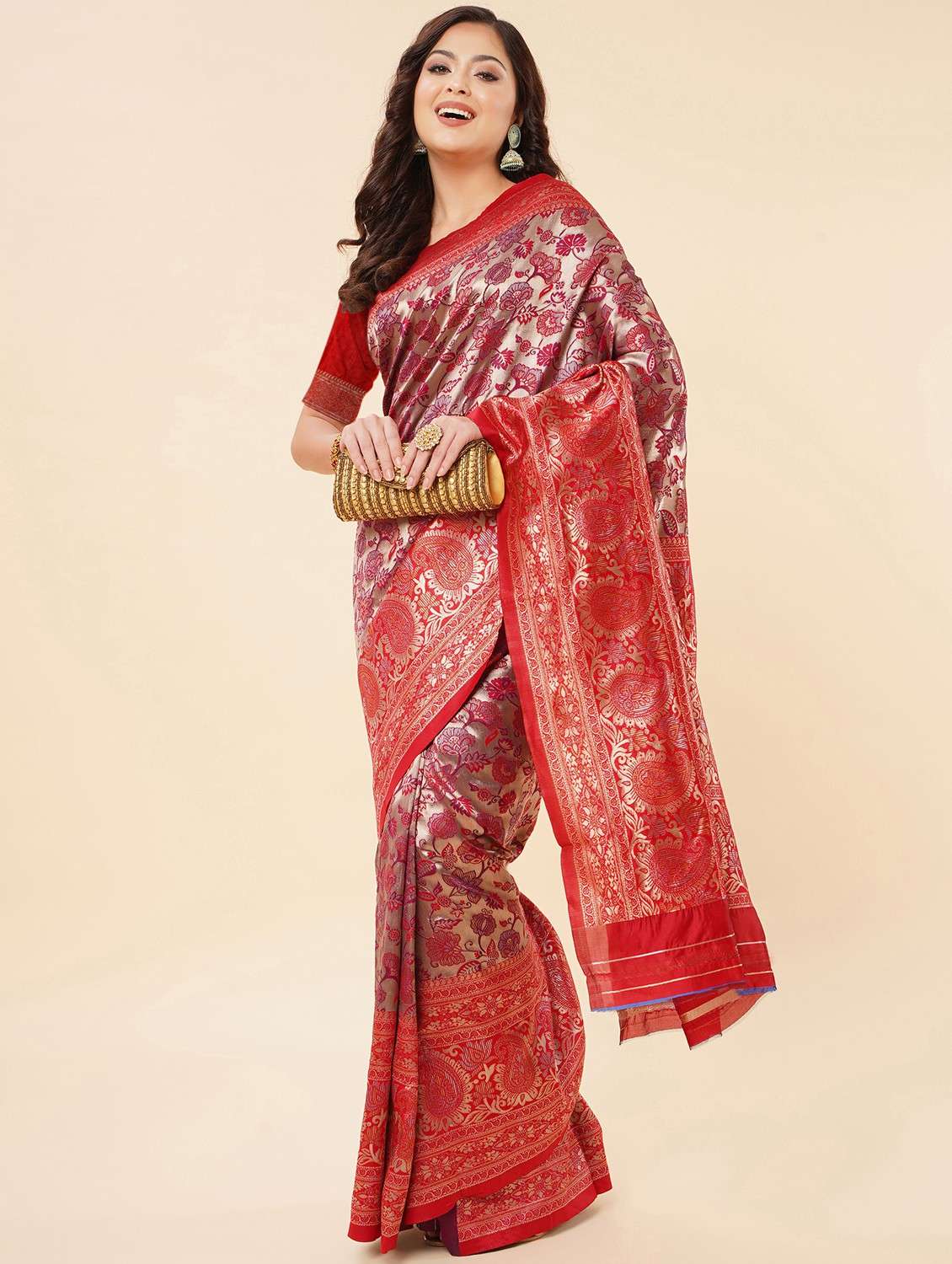women's banarasi saree with blouse