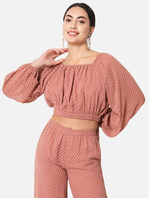 women's crop square neck top - 19297670 - Standard Image - 0