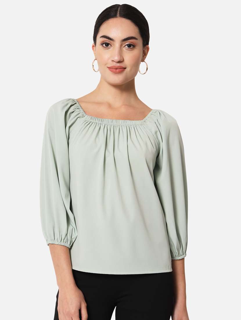 women's straight square neck top