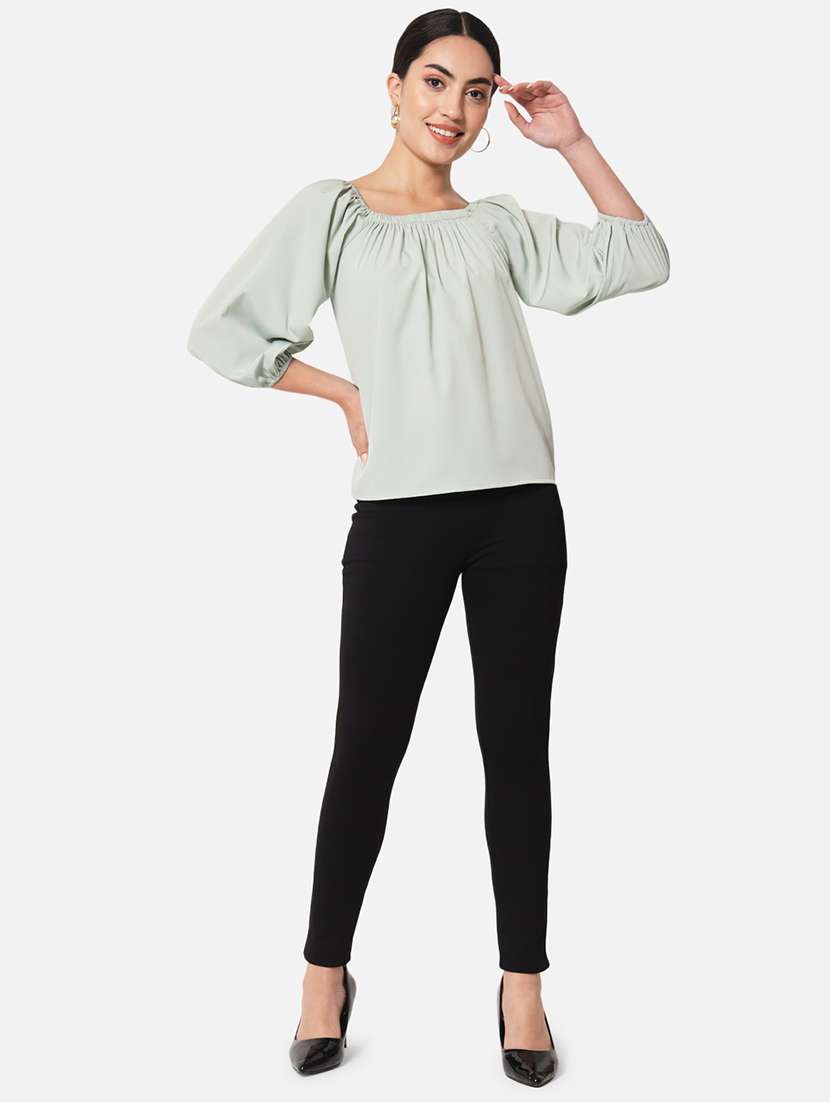 women's straight square neck top - 19297673 -  Standard Image - 4