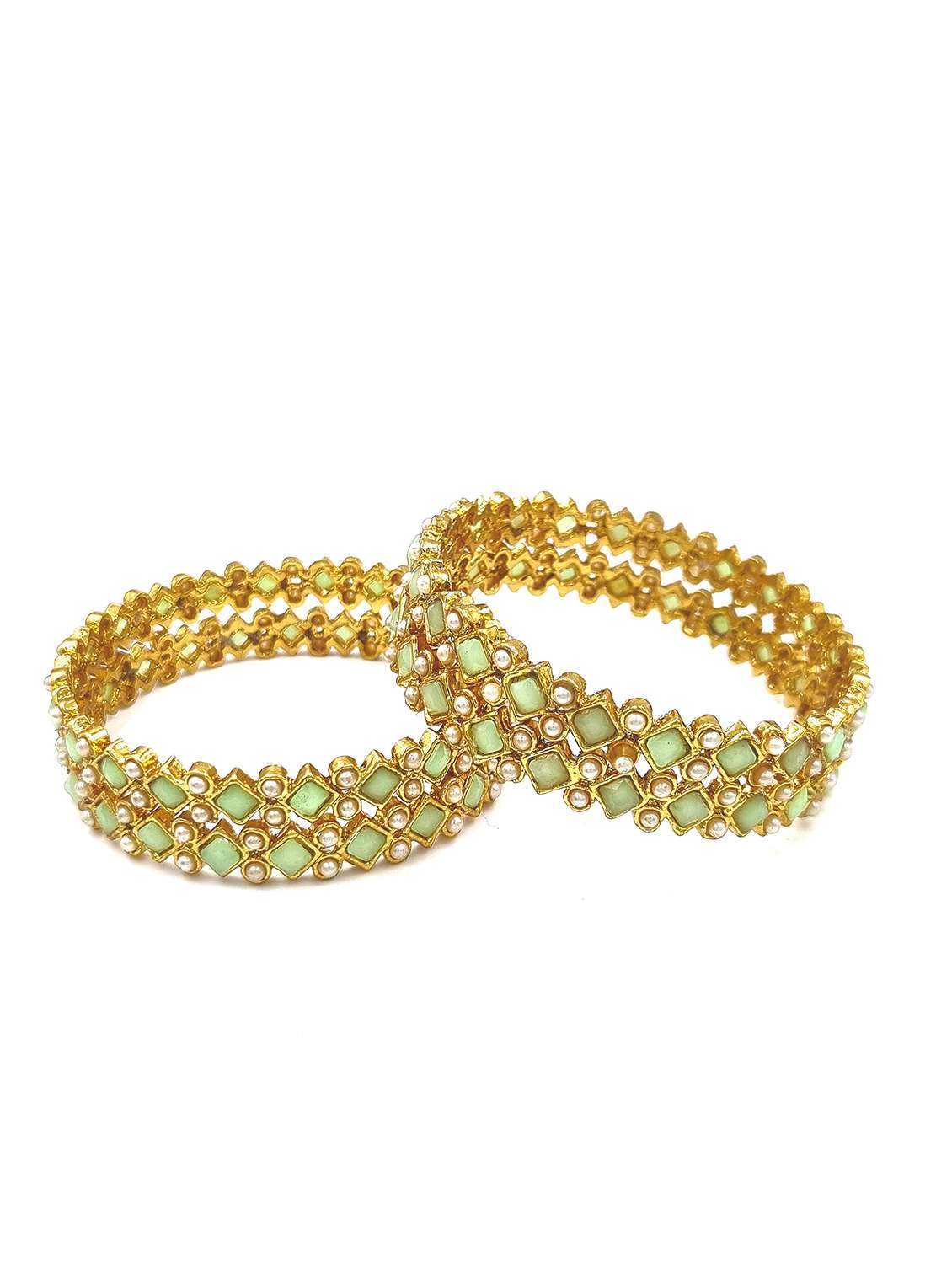 gold plated bangle set - 19297942 -  Standard Image - 1