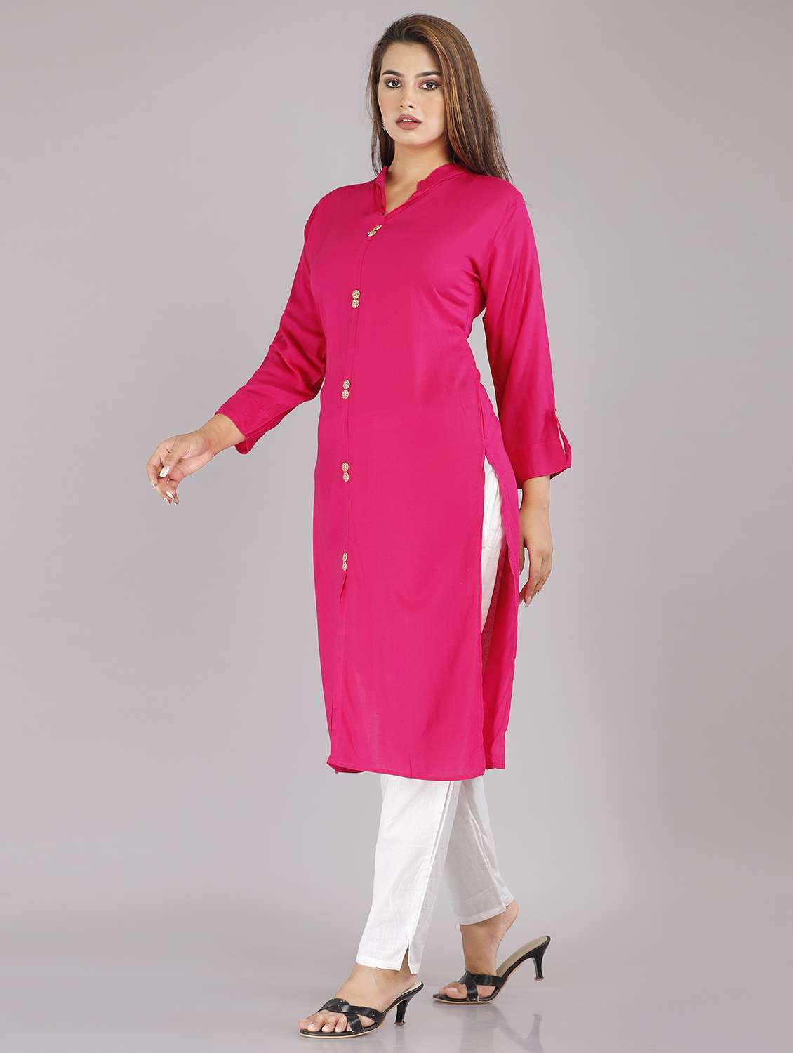 women's straight kurta - 19298012 -  Standard Image - 1